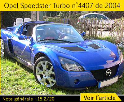 Opel Speedster Turbo 4407 (année 2004)